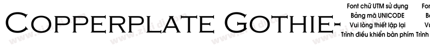 Copperplate Gothie字体转换